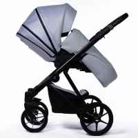 Комбинирана бебешка количка 2в1 Dada Priam Нексус, Сив металик Еко кожа-PKbYj.jpeg