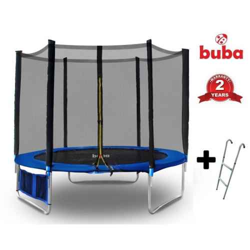 Детски батут Buba 10FT с мрежа и стълба, 305 см
