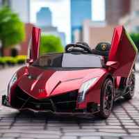Акумулаторна кола JJ Lamborghini Veneno, червен металик-PVQ28.jpeg