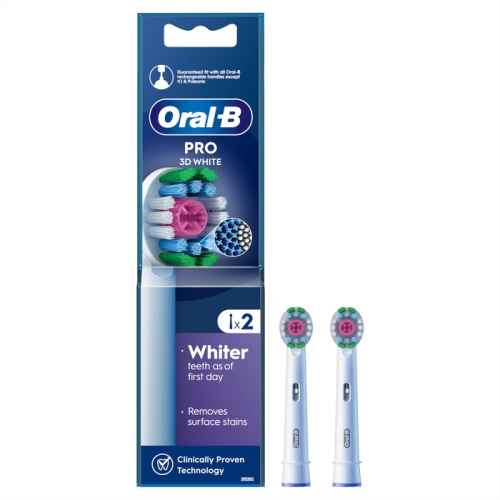 Накрайник за електрическа четка за зъби Oral-B 3D White EB 18-2, 2 бр.