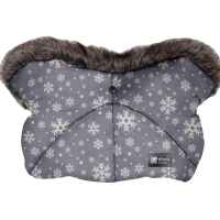 Ръкавица за количка Kikka Boo Shiny Nylon, Snow Flakes-PfoYh.jpg