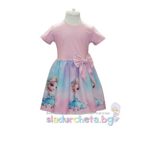 Детска рокля Светли, Елза розова