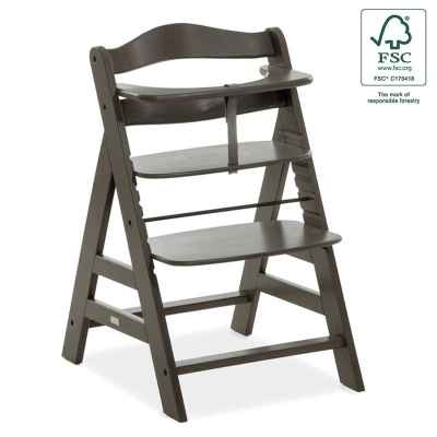 Дървено столче за хранене Hauck Alpha+, Select Charcoal