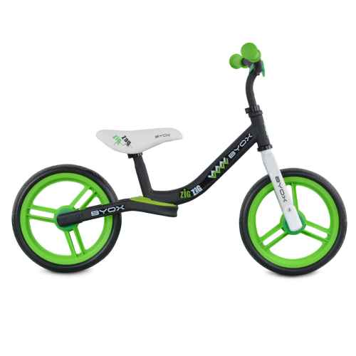 Детски балансиращ велосипед Byox Zig-Zag, зелен