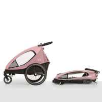 Бебешка лятна количка, триколка Hauck Dryk Duo 2в1, тип ремарке за велосипед, Rose-Q315T.jpeg