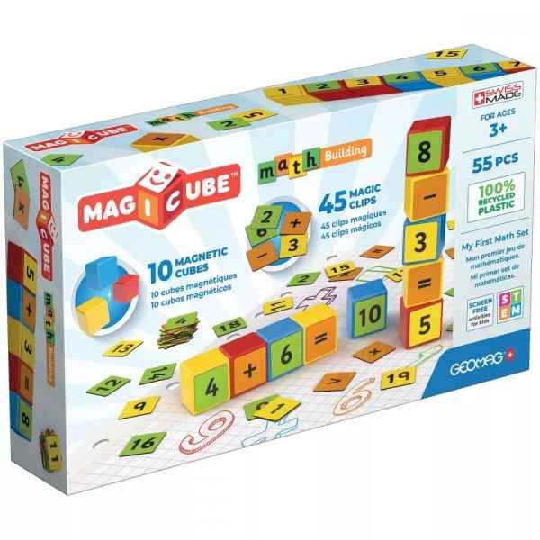 Магнитен конструктор Geomag Magicube, Математическо изграждане, 55 части-Q9MAp.jpeg