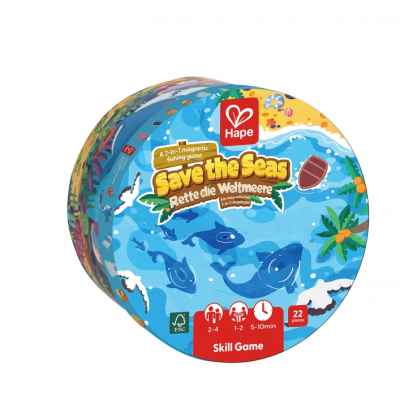 Спаси моретата Hape, Магнитна игра за риболов 2 в 1, 22 части