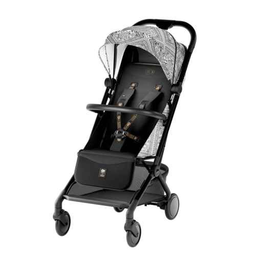 Лятна бебешка количка KinderKraft Pilot 2, BIZUU Lunar Black
