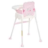 Столче за хранене ZIZITO Mathis, розова-QIW4a.jpg