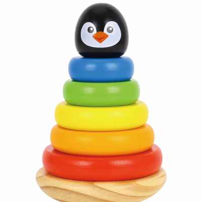 Дървени рингове Tooky Toy, Пингвин