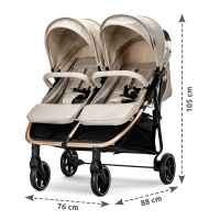 Количка за близнаци Lorelli DUO + чанта, Beige-QkEZS.jpeg