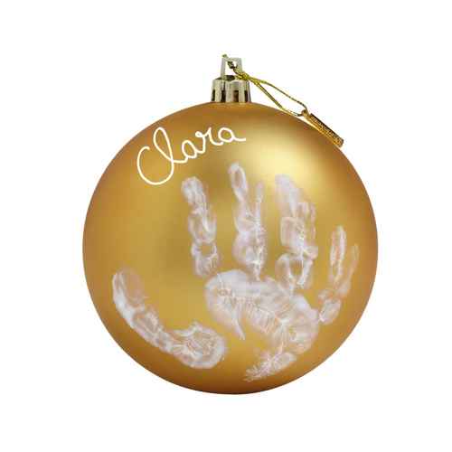 Отпечатък Baby Art Christmas Ball, gold (gold mat + white)