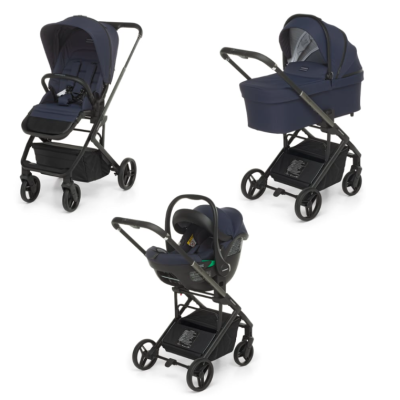 Комбинирана бебешка количка 3в1 Foppapedretti TICTOC I-SIZE, Navy