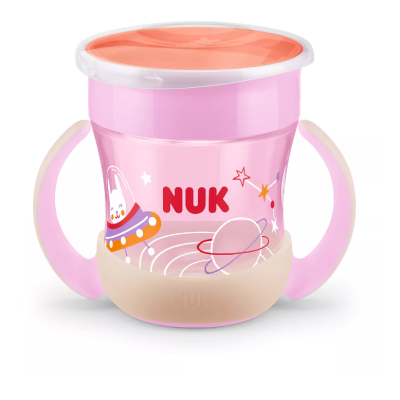 Чаша Nuk Evolution mini Magic Cup Glow in the Dark, розова 160 мл.