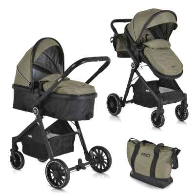 Комбинирана бебешка количка 2в1 Moni Rio, зелен
