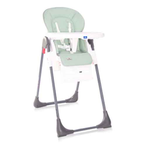 Столче за хранене Lorelli Cryspi, Frosty green leather
