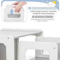 Детска маса и стола 3 в 1 Ginger Home Монтесори, дървена бяло и сиво-R19z3.jpeg