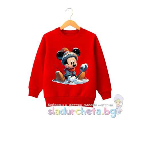 Детска блуза Светли, червена