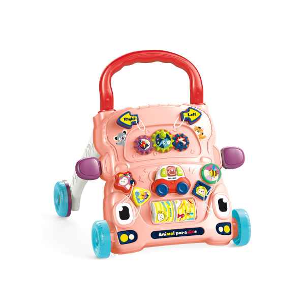 Музикална играчка на колела Chipolino Весели животинки, розов-R5URK.jpg