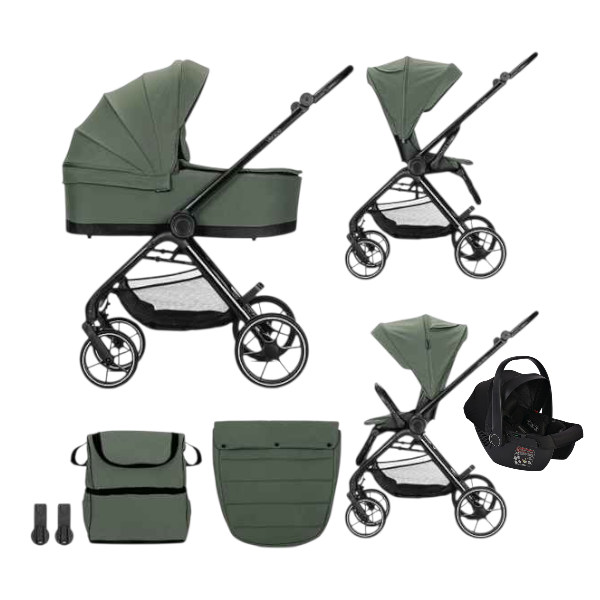Комбинирана бебешка количка 3в1 Lorelli Venice, Green-RAVbM.png