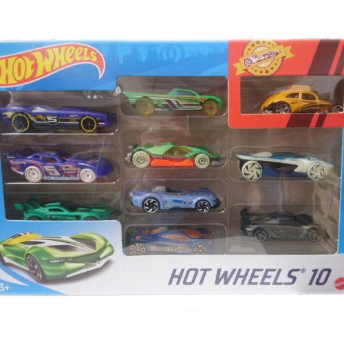 Комплект 10 броя метални колички Hot Wheels