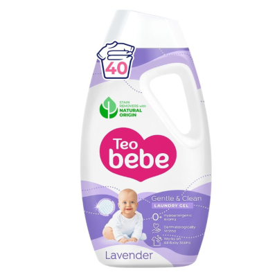 Гел за пране Тео Бебе Gentle & Clean, Лавандула 1.8 л