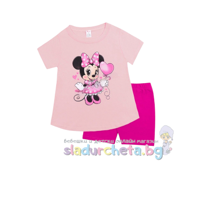 Детска пижама Светли, Мини Маус розова/ циклама