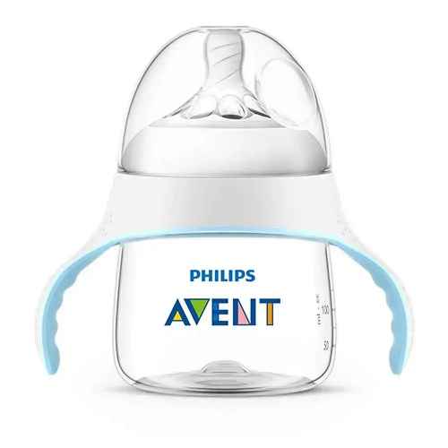 Тренировъчно шише за преход към чаша AVENT Natural 150мл, 4м+