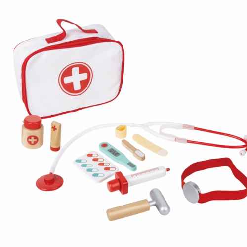 Игрален комплект Hape, Малък доктор, 12 части