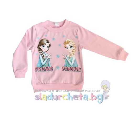 Детска блуза Светли, светлорозова