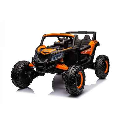 Акумулаторен джип двуместен JJ Off Road Speed 4x4 UTV 24v, оранжев металик