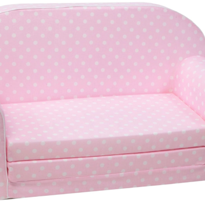 Детски двоен диван Delta Trade, Pink dots
