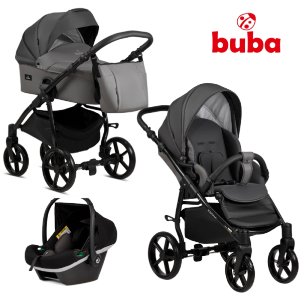 Комбинирана бебешка количка Buba Karina Light 3в1, 202 Dark Grey-SXj4a.png