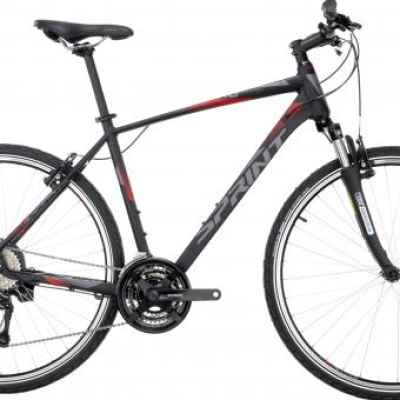 Велосипед Sprint Sintero 28, черен мат/ червен