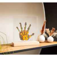 Декоративна рамка Tiny Love за семеен отпечатък с боички, с 4 пласта и елегантна дървена основа със заоблени ъгли-SqKGb.jpeg