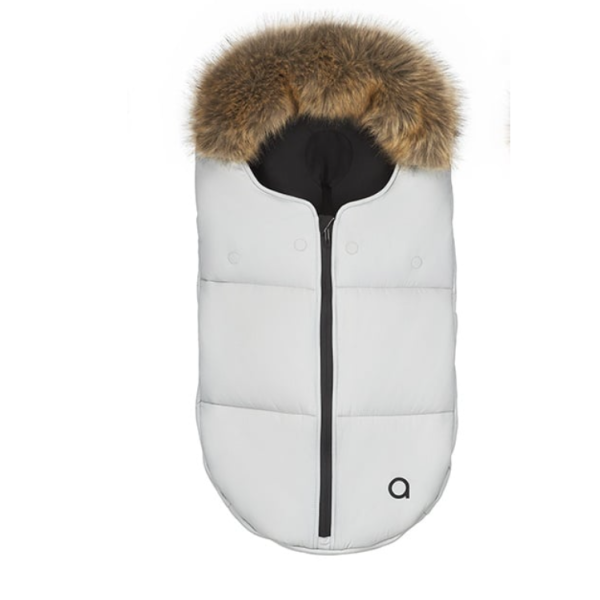 Зимно чувалче за бебешка количка Anex Wom 0-6 м, светлосив-TAzp7.png