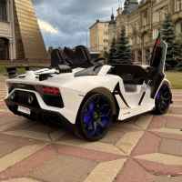 Акумулаторна двуместна кола JJ Lamborghini Aventador SVJ 24V, с дрифт функция, бял металик-TDjxT.jpeg