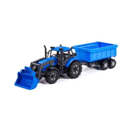 Трактор Polesie Toys Progress с ремарке и гребло