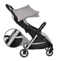 Лятна бебешка количка Lorelli Loret с автоматично сгъване, Grey-TgHO2.jpeg