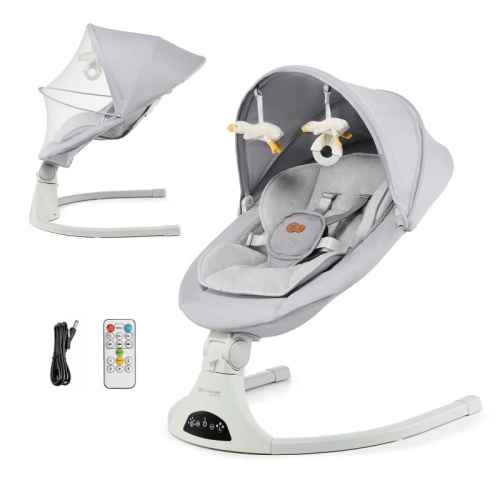 Бебешки шезлонг KinderKraft Tulsy, grey