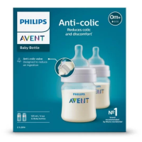 Шише за хранене AVENT Anti-Colic със сила на потока 1, 125 мл, 0 м+, 2 бр.-TyeVn.png