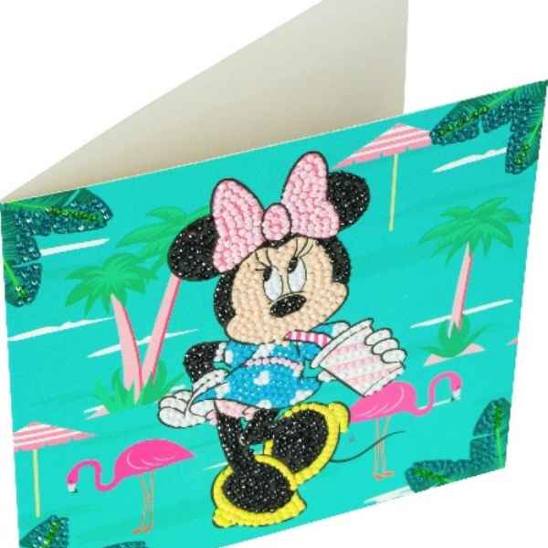Комплект поздравителна картичка с диамантен живопис Craft Buddy, Мини Маус на почивка-U56qx.jpeg