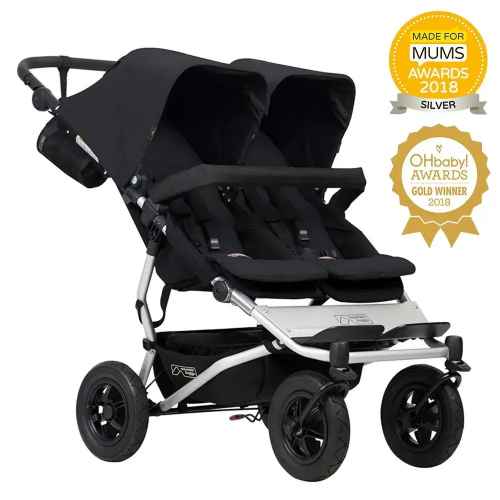 Бебешка количка за близнаци Mountain Buggy Duet V3, Black