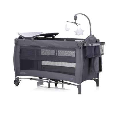 Бебешка преносима кошара Chipolino Бела, антрацит