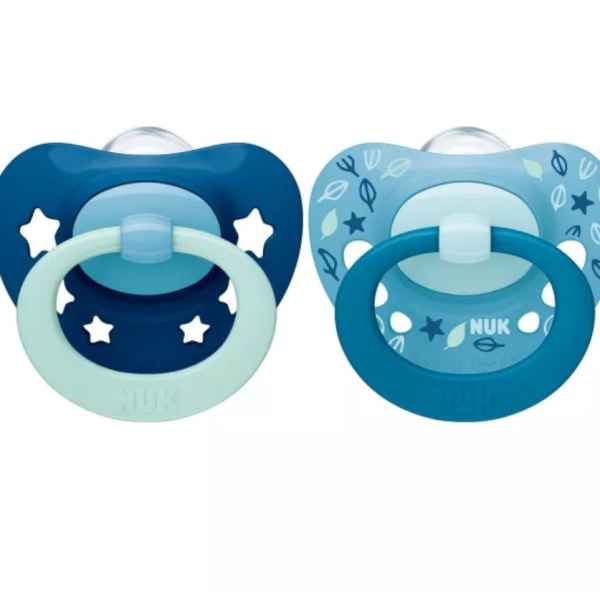 Силиконова залъгалка NUK Signature, 6-18м, синя, 2бр-UWeCg.jpeg