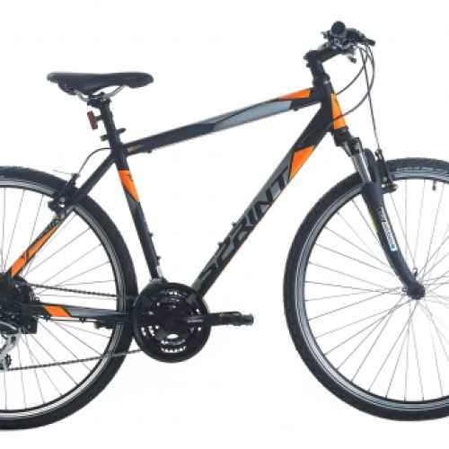 Велосипед Sprint Sintero 28, черен/ оранжев
