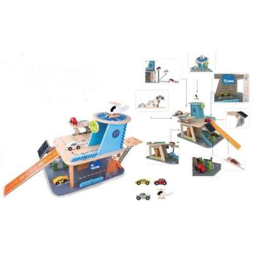 Детски дървен гараж с колички Classic World