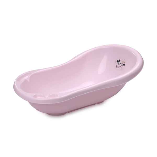 Бебешка вана с източване 84 см Lorelli МИНИ LOVE, светло розоваа-UuUGo.jpg