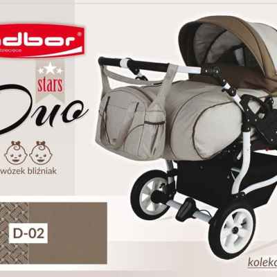 Бебешка количка за близнаци Adbor Duo Stars цвят:D02