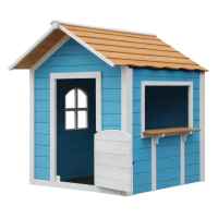Детска дървена къща Ginger Home, двор и градина, синя-V4pXF.jpeg